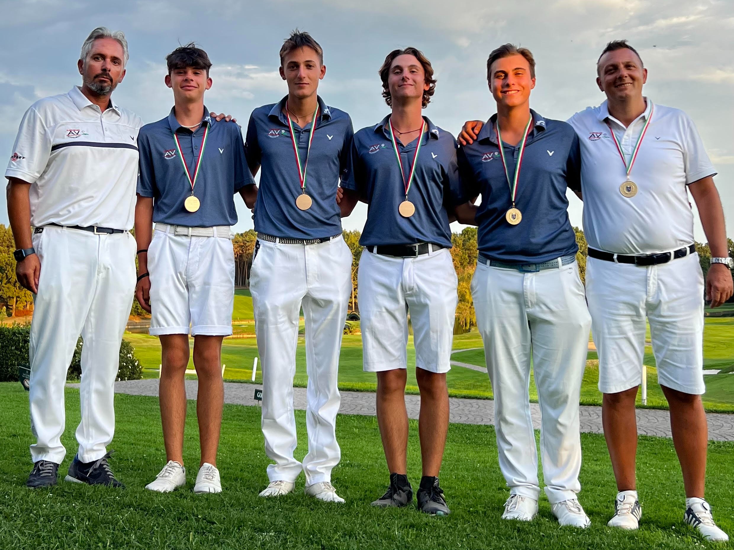 La Squadra del Croara Golf & CC schierata dopo il terzo posto