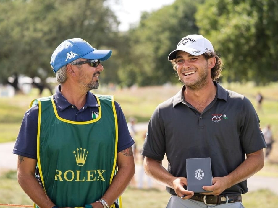 Gregorio De Leo insieme al coach Alain Vergari